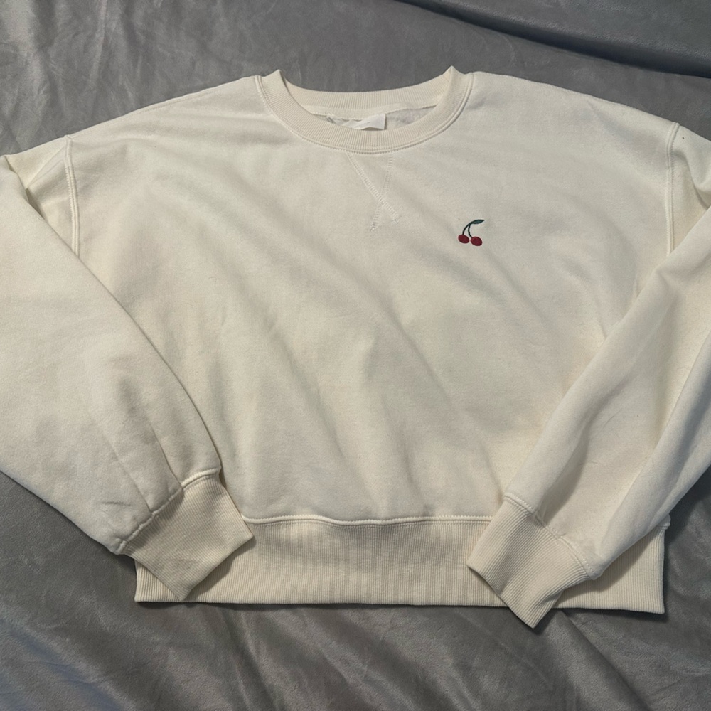 Pink Rose Cherry Sweater